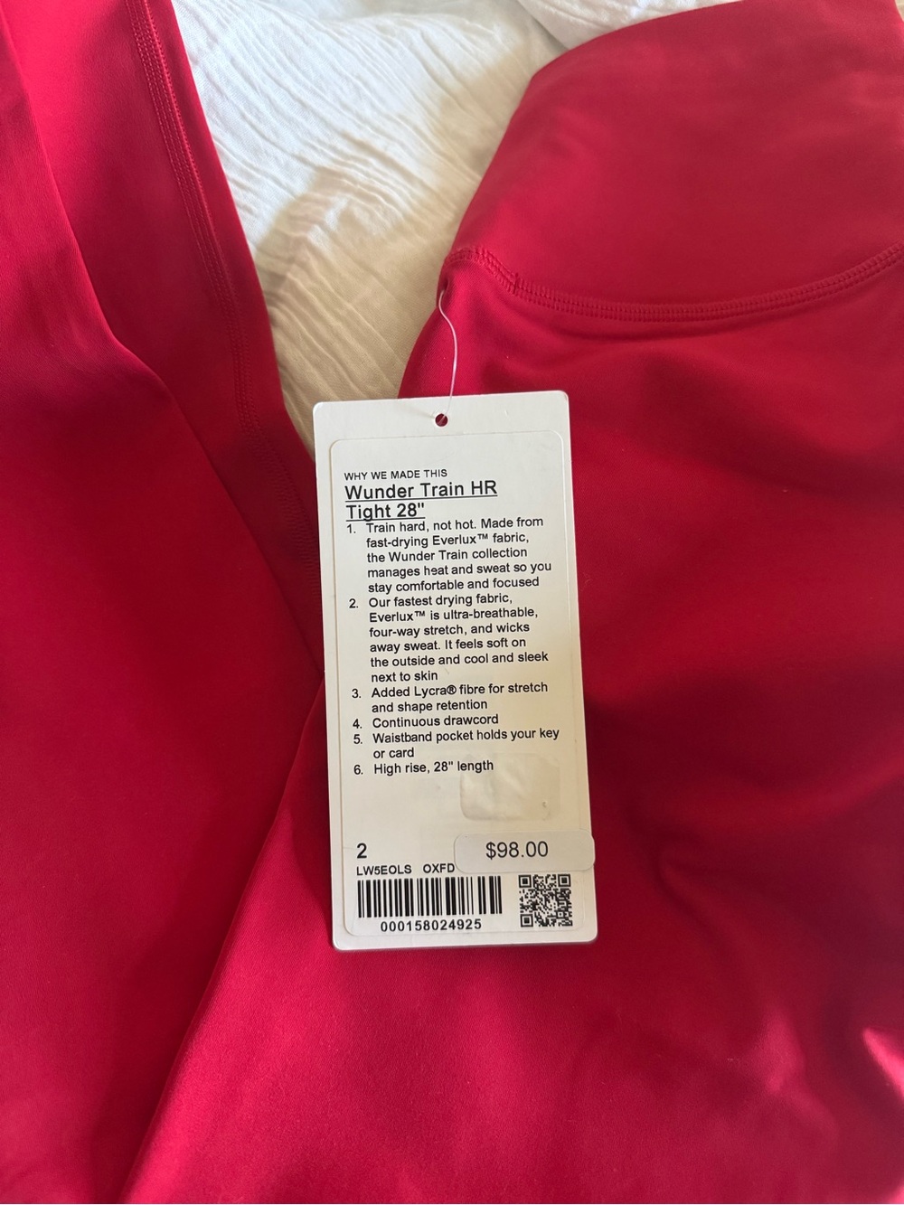 lululemon athletica Red High-Rise Leggings - Picture 2 of 3